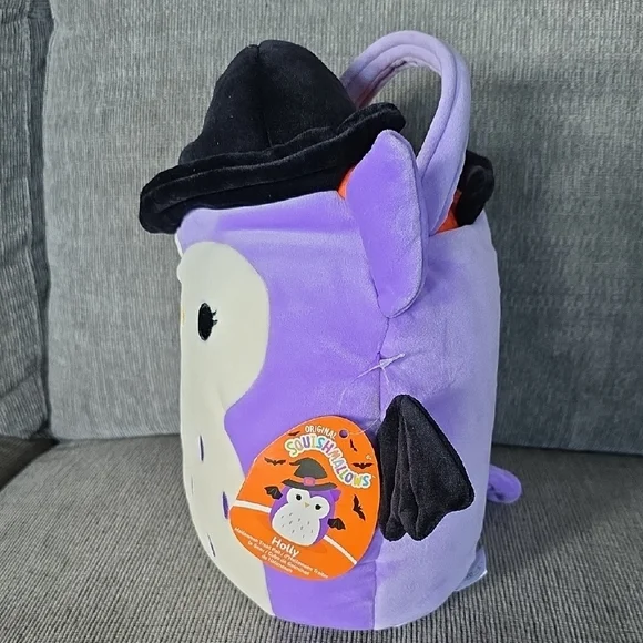 Original Squishmallow Holly, Halloween Treat Pail, New - Picture 2 of 13